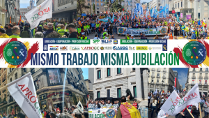 APROGC asiste a la Manifestación por una Jubilación Digna y la Plena Equiparación del 16 de Marzo.